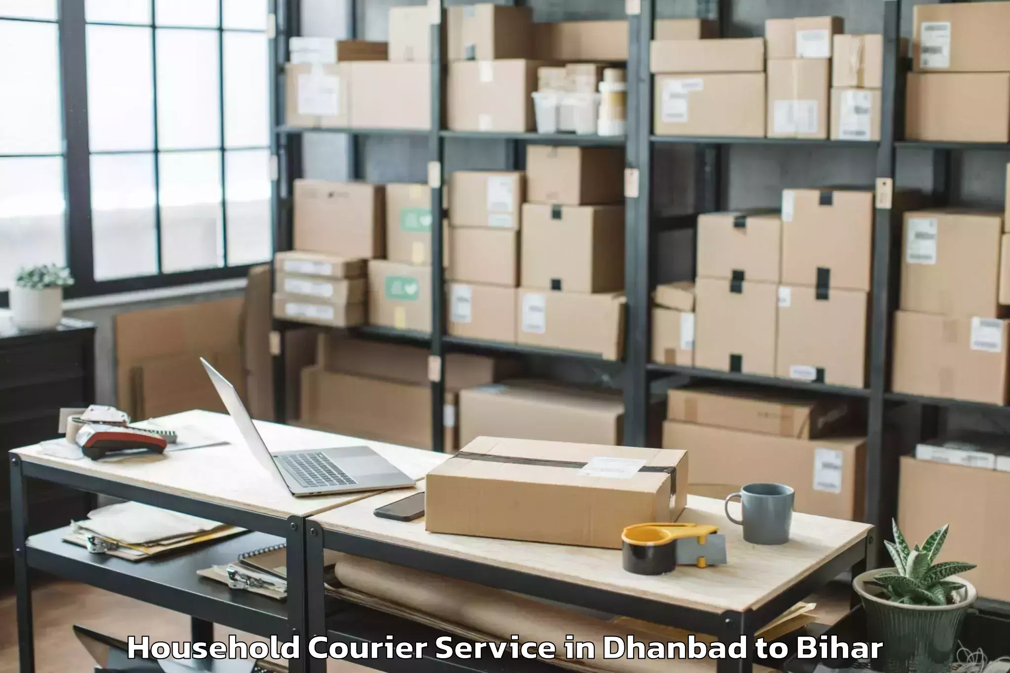 Affordable Dhanbad to Mirganj Household Courier